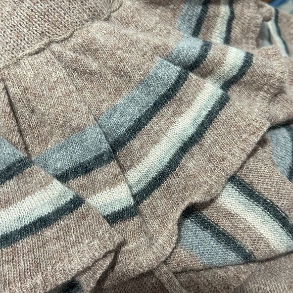 Anthropologie Sparrow Tan Knit Every Which Way Wool Angora Cardigan Sweater - Picture 7 of 8